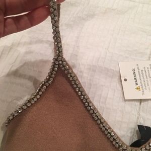 Sexy tan sweater dress